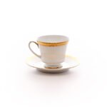 طقم فناجين شاي نوريتاكي 6 قطع ذهبي فاخر