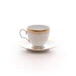 طقم فناجين شاي نوريتاكي 6 قطع ذهبي مزخرف